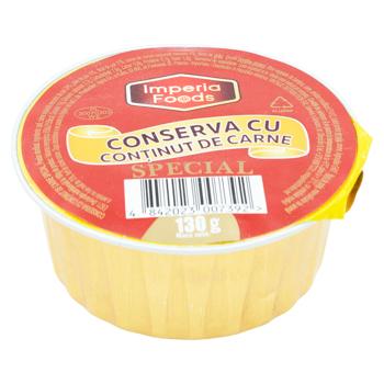Консерва Imperia Foods с содержанием мяса особенная 130г - купить, цены на BONUS - фото 1