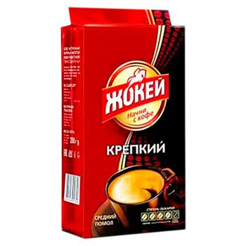 Кофе молотый Жокей Крепкий 250г - купить, цены на BONUS - фото 1