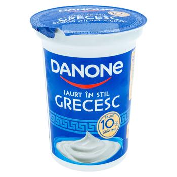 Iaurt Danone Grecesc 10% 375g - cumpărați, prețuri pentru BONUS - foto 1