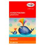 Plastilina Gamma Multiki cu cutitas 18cul