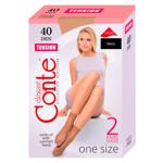 Ciorapi dame Conte 1/2 tension 40 2p nero