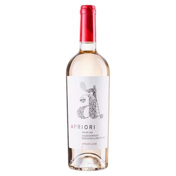Vin Apriori Chardonnay Riesling Rkatiteli alb sec 0.75l - cumpărați, prețuri pentru BONUS - foto 1