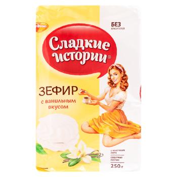 Zefir Sladkie Istorii cu aroma de vanilie 250g - cumpărați, prețuri pentru BONUS - foto 1