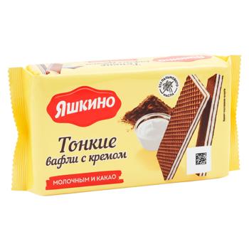 Вафли Яшкино с какао/молоком 144г - купить, цены на BONUS - фото 2