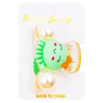 Agrafa crab perle/caracatita cu bant 6cm 324-18 - cumpărați, prețuri pentru BONUS - foto 1