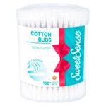 Betisoare igienice Sweet Sense 200buc cutie rotunda