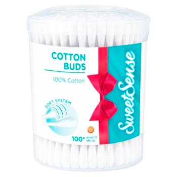 Betisoare igienice Sweet Sense 200buc cutie rotunda - купить, цены на BONUS - фото 1