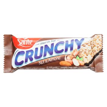 Batonas de cereale Sante Crunchy Nuci ciocolata 40g - cumpărați, prețuri pentru BONUS - foto 1