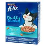 Корм Felix Doubly Delicious с лососем/океанической рыбой/свеклой 270г