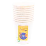 Стаканы бумажные белые 180мл 10шт