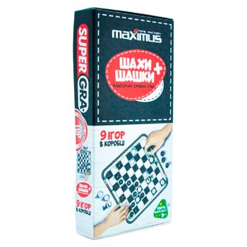 Joc de masa Sah/dame+7 jocuri MX-5476 - cumpărați, prețuri pentru BONUS - foto 1