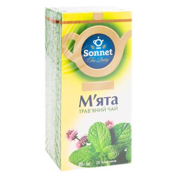 Чай травяной Sonnet Мята в пакетиках 1г*20шт - купить, цены на BONUS - фото 2