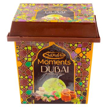 Inghetata Sandra Moments Dubai Fistic/Capsuna 400ml - купить, цены на BONUS - фото 1