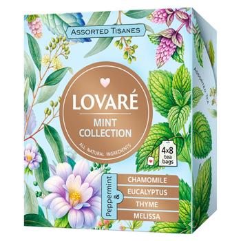 Чай травяной Lovare Tisanes Mint  в пакетиках 1,5г*32шт - купить, цены на BONUS - фото 1