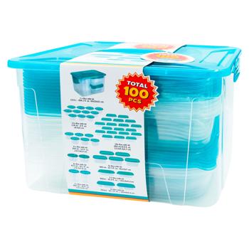 Set recipiente EH 50buc plastic - купить, цены на BONUS - фото 1