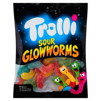 Bomboane gumate Trolli Glowworms 100g - cumpărați, prețuri pentru BONUS - foto 1