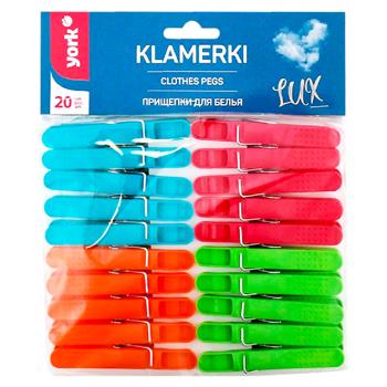 Cleste pentru rufe York Lux 20buc - cumpărați, prețuri pentru BONUS - foto 1