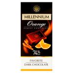 Ciocolata neagra Millennium Extra Brut portocale 74% 100g
