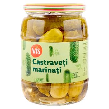 Огурцы Vis Корнишоны маринованные 670г - купить, цены на BONUS - фото 1