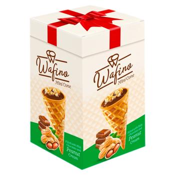Сonuri Wafino Mini cu ciocolata cu lapte si crema de arahide 180g - cumpărați, prețuri pentru BONUS - foto 1