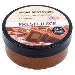 Scrub de corp Fresh Juice Chocolate Marzipan cu zahar 225ml