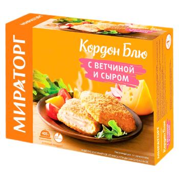 Parjoale Miratorg Cordon Blue Sunca si cascaval congelat 405g - cumpărați, prețuri pentru BONUS - foto 1