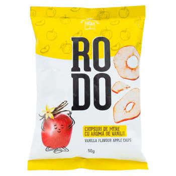 Chipsuri Rodo de mere cu aroma de vanilie 50g - cumpărați, prețuri pentru BONUS - foto 1