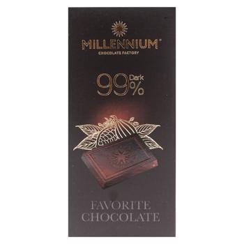 Шоколад черный Millennium Extra Brut 99% 100г - купить, цены на BONUS - фото 1