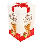 Mini conuri Wafino cu ciocolata alba si crema de alune 180g