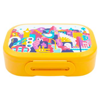 Lunch-box Bytplast Phibo cu desen 18*13*5cm 0.98l - cumpărați, prețuri pentru BONUS - foto 1