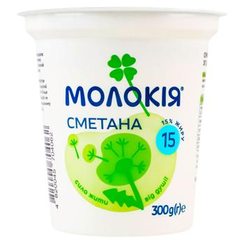 Smantana Molokija 15% 300g - cumpărați, prețuri pentru BONUS - foto 1