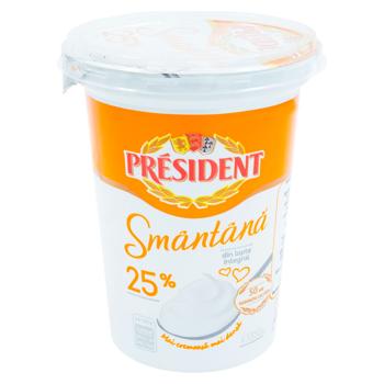 Smantana President 25% 350g - cumpărați, prețuri pentru BONUS - foto 1