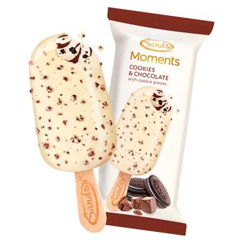 Inghetata Sandra Moments cookies/ciocolata  85g - купить, цены на BONUS - фото 1