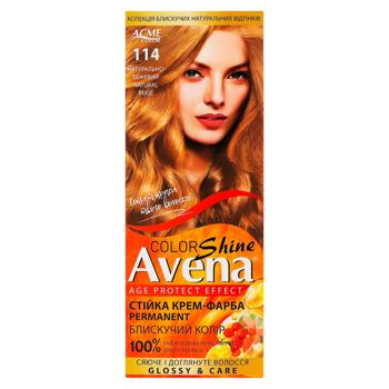 Cremă-vopsea de păr Avena Color Shine 114 Bej natural 135ml - cumpărați, prețuri pentru BONUS - foto 1