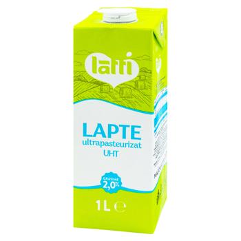 Lapte Latti ultrapasterizat 2% 1l - cumpărați, prețuri pentru BONUS - foto 1