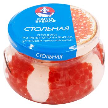 Produs alimentar din bulion de peste Santa Bremor Stolinaia cu arome de icre rosii 220g - cumpărați, prețuri pentru BONUS - foto 1