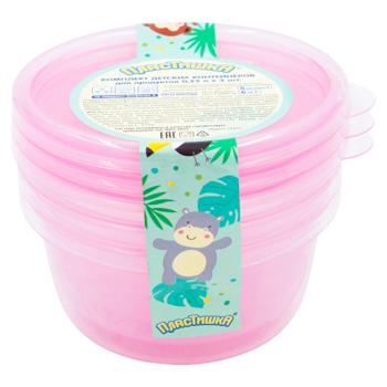 Set containere alimentare Plastisca 3buc/ 0.25l - купить, цены на BONUS - фото 2