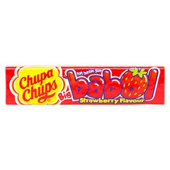 Жевательная резинка Chupa Chupa Big Babol Клубника 22,5г - купить, цены на BONUS - фото 1