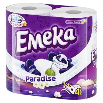 Hartie igienica Emeca Paradise 4buc - cumpărați, prețuri pentru BONUS - foto 1