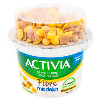 Iaurt Activia Fibre mic dejun 163g - cumpărați, prețuri pentru BONUS - foto 1