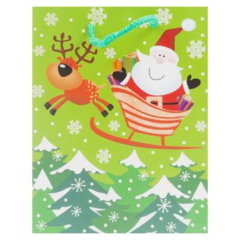 Пакет подарочный картон 25*18см - купить, цены на BONUS - фото 3