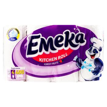 Prosoape Emeca 4 role 3-ply Fresh/Forest Fruits - cumpărați, prețuri pentru BONUS - foto 1