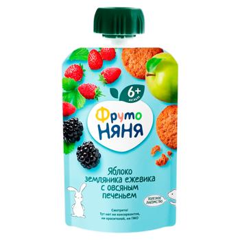 Piure Fruto Neanea Ovaz/mar/capsuna/mure/biscuiti 90g - cumpărați, prețuri pentru BONUS - foto 1