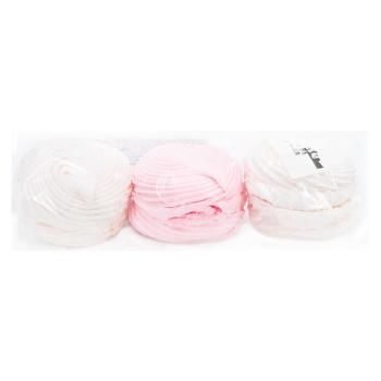 Zefir Rodina alb-roz umpl. jeleu merisor kg - купить, цены на BONUS - фото 1