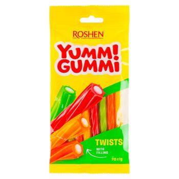 Конфеты желейные Roshen Yummi Gummi Twists 70г - купить, цены на BONUS - фото 1
