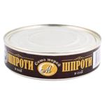Sprote in ulei 150g Soiuz Morei
