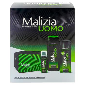 Set p-u barbati Malizia Vetyver + geanta - купить, цены на BONUS - фото 3