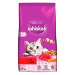 Корм сухой Whiskas с говядиной для кошек 1,4кг