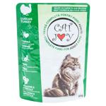 Hrana umeda Cat Joy cu curcan pentru pisici 85g