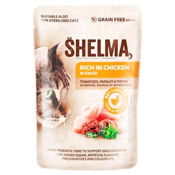 Hrană umedă Shelma cu pui in sos pentru pisici 85g - cumpărați, prețuri pentru BONUS - foto 1